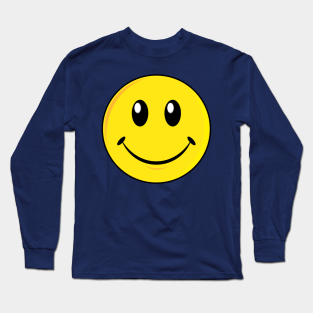 Smiley Face Long Sleeve T-Shirt - Smiley Face by detective651